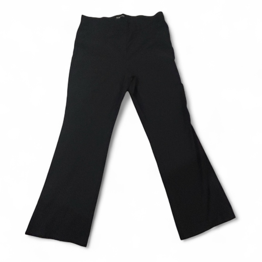 🌹Rekucci EcoCosy Comfort Pull-On Flared Trousers in Black Size 18 - Picture 2 of 4
